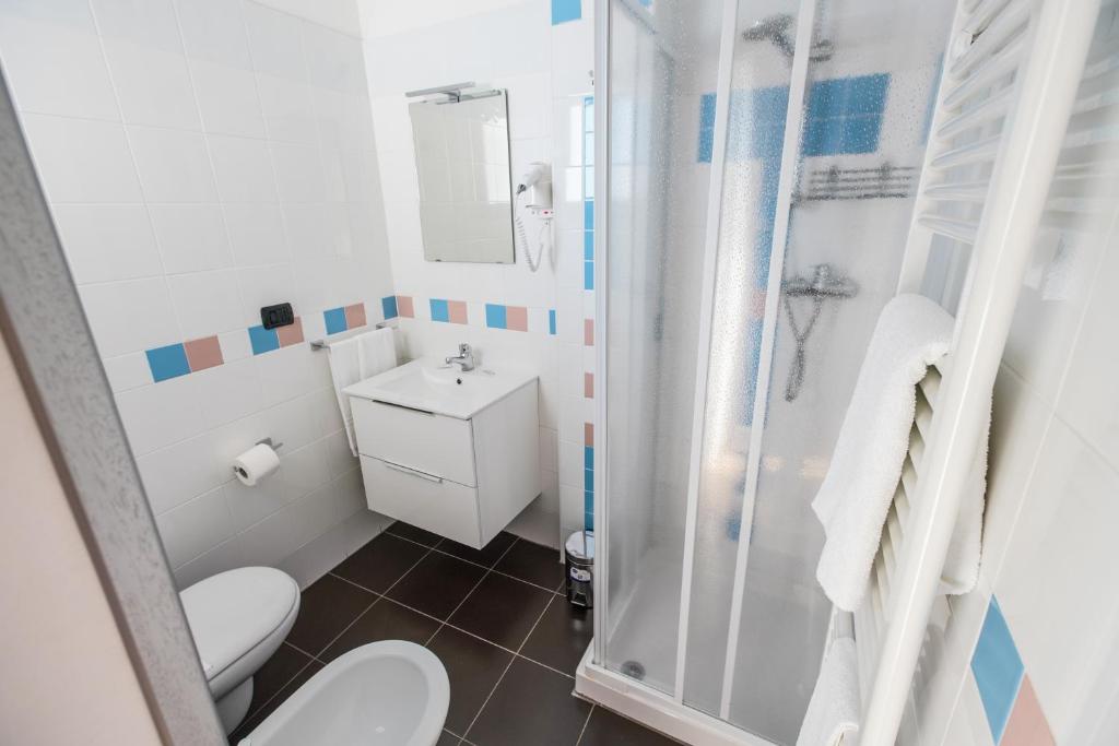 Koupelna v ubytování Hotel Murgia