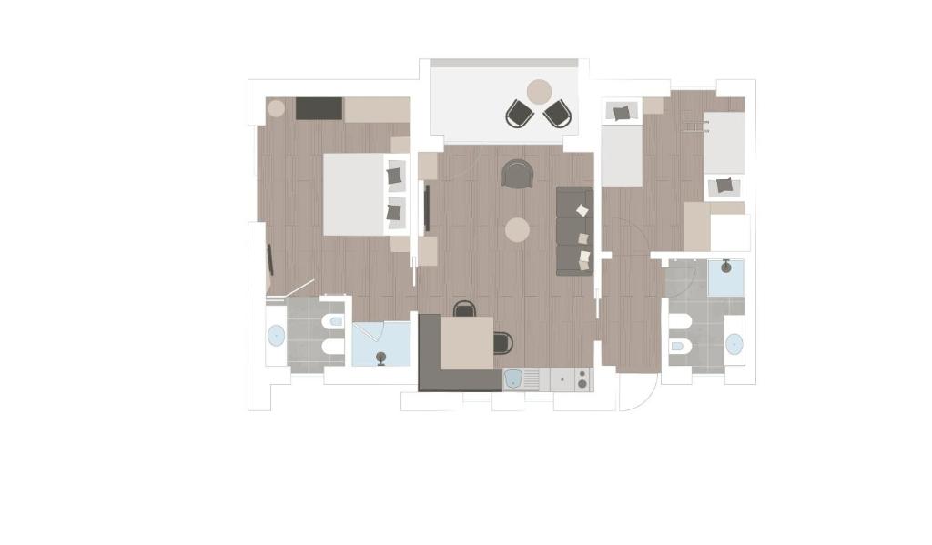 Plan piętra w obiekcie LaMonte Premium Apartments by Feuerstein