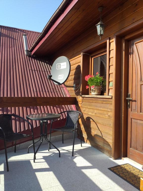 Balkón alebo terasa v ubytovaní Zajazd Joniec Małgorzata