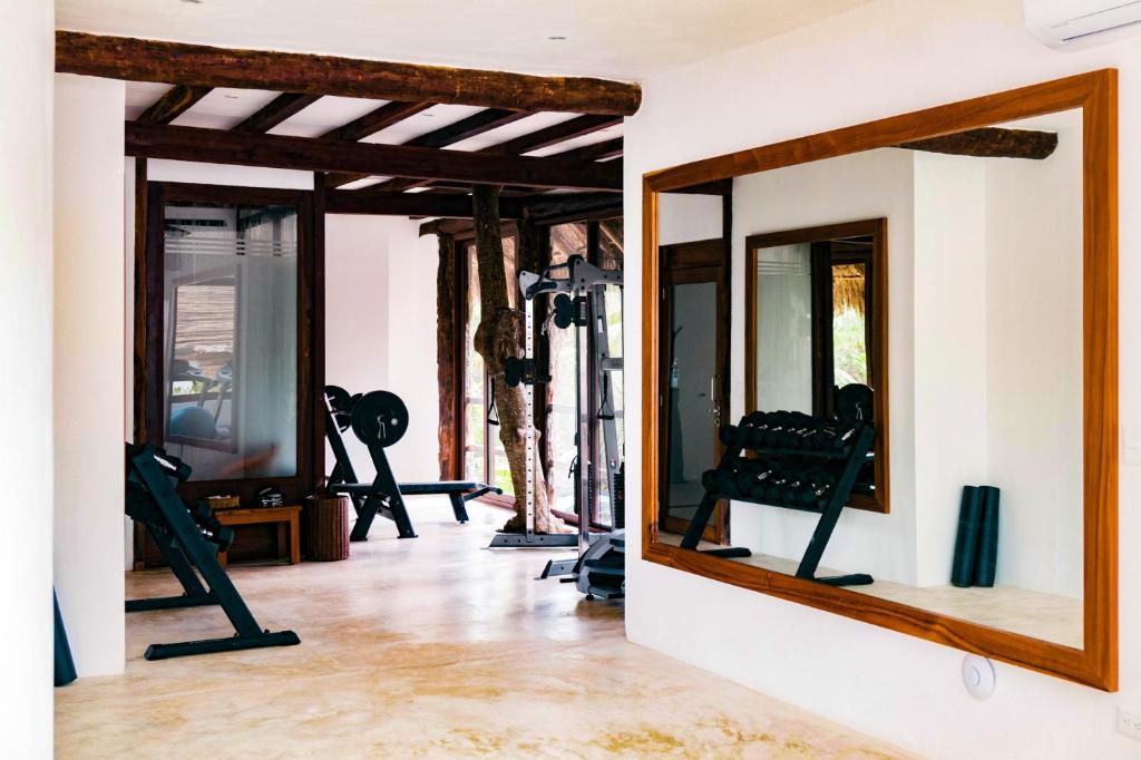 Fitness centrum a/nebo fitness zařízení v ubytování Cabanas Tulum- Beach Hotel & Spa