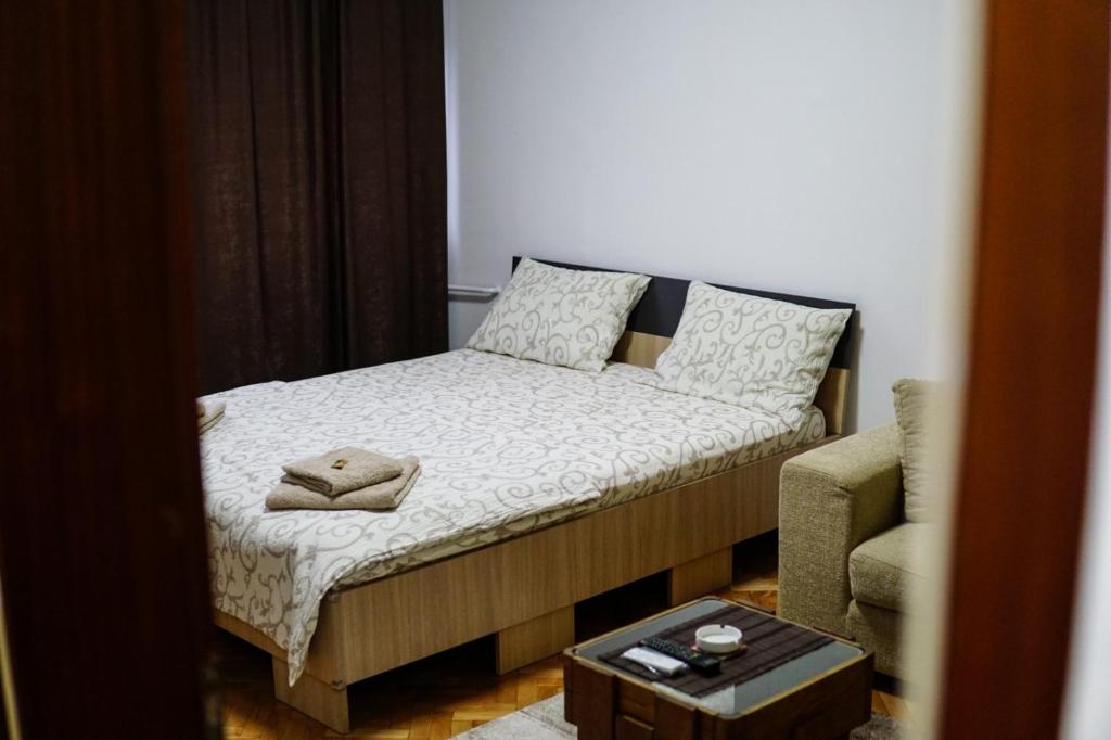 Voodi või voodid majutusasutuse Apartman dt Valjevo toas