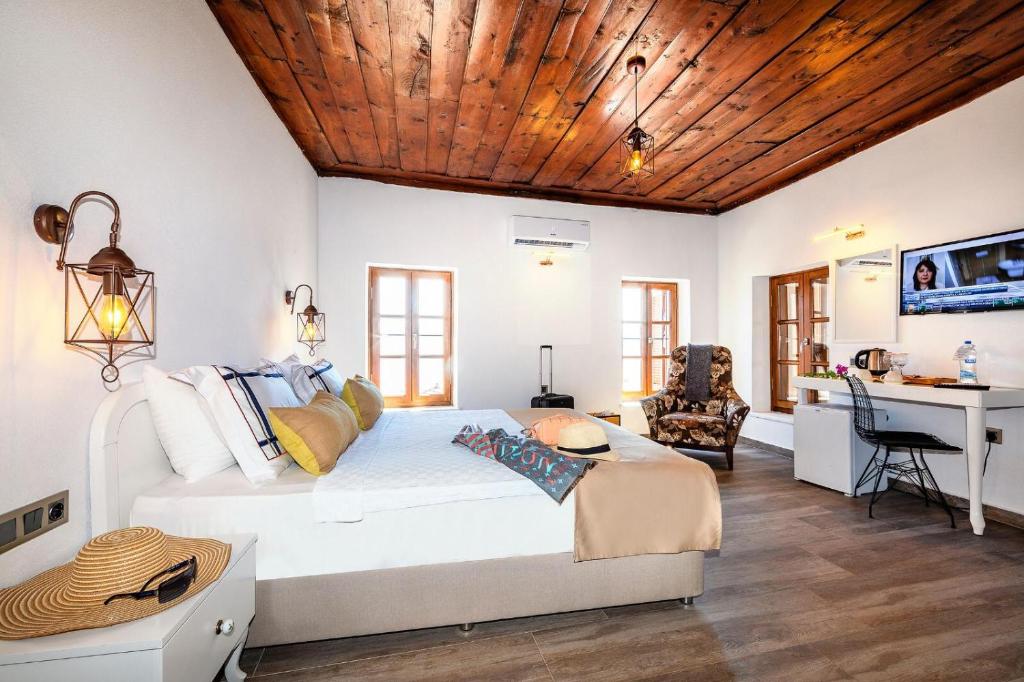 TV a/nebo společenská místnost v ubytování Mets Boutique Hotel