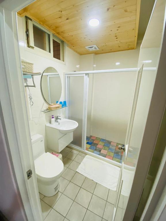 Koupelna v ubytování Yu Shou Hao Hsien Guesthouse