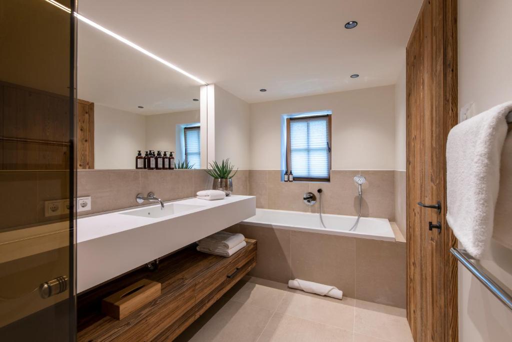 Koupelna v ubytování Brunnenhof Luxury Apartments