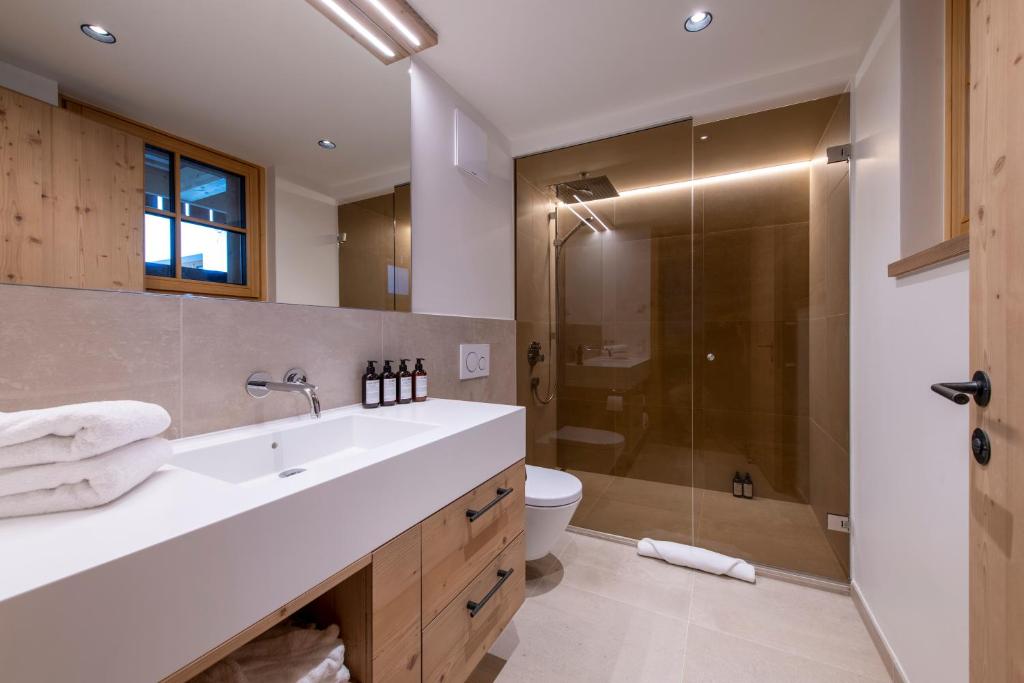 Koupelna v ubytování Brunnenhof Luxury Apartments