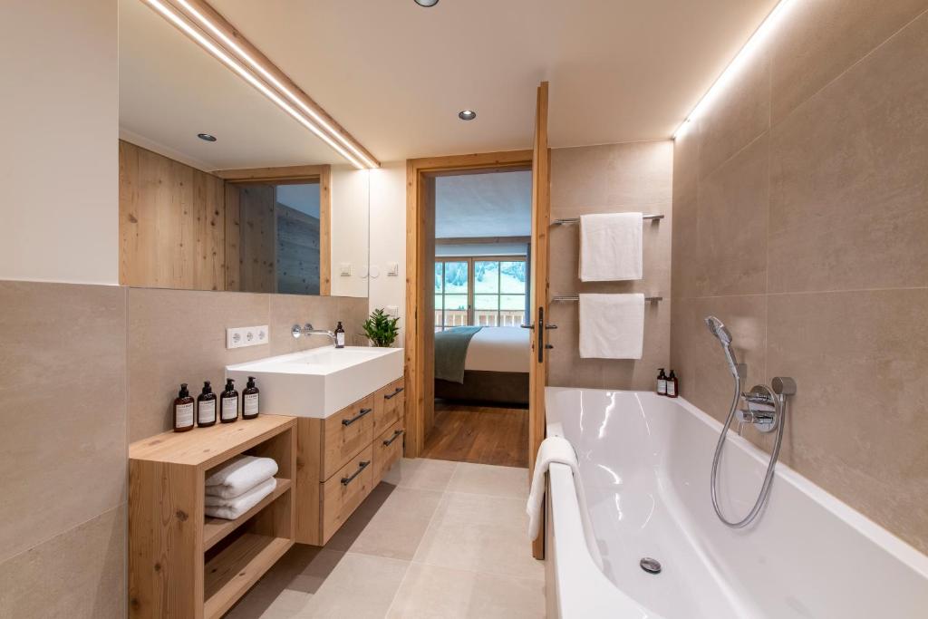 Koupelna v ubytování Brunnenhof Luxury Apartments