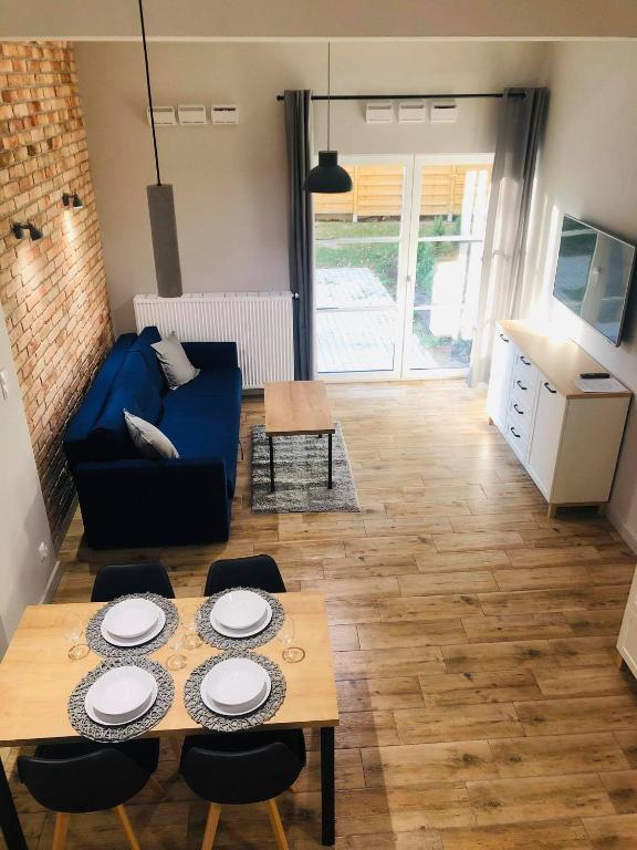 Kuchyň nebo kuchyňský kout v ubytování Property Apart - Soft Lofty Legnicka Centrum