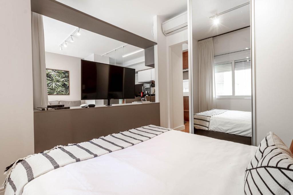  Apartamento estiloso com terraço privativo - Jardim Paulista