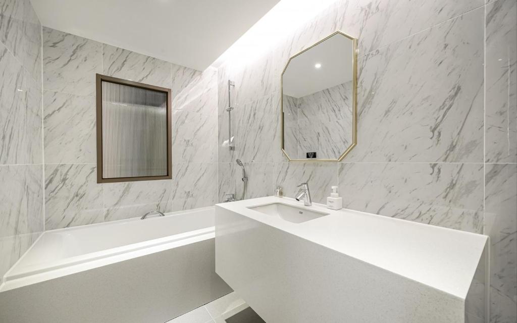 Koupelna v ubytování GijangYeonhwari No,25 Hotel