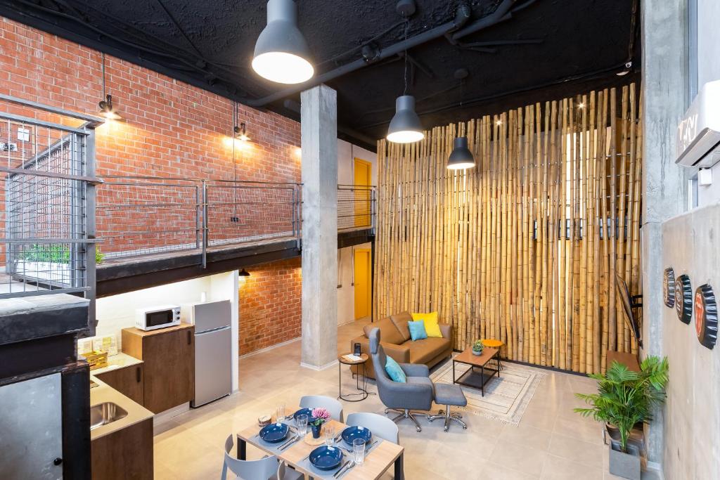 Posezení v ubytování ART LOFTS Valencia by Benisur