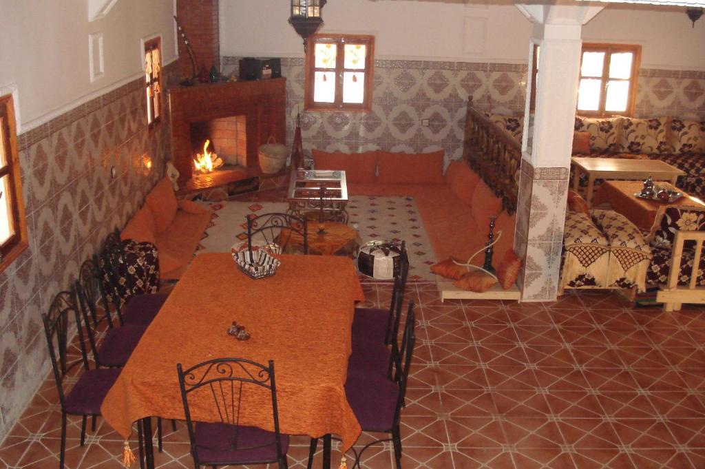 Posezení v ubytování Gîte Imarin