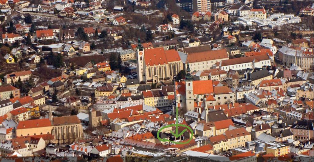 A general view of Krems or a view of the city taken from Az apartmant