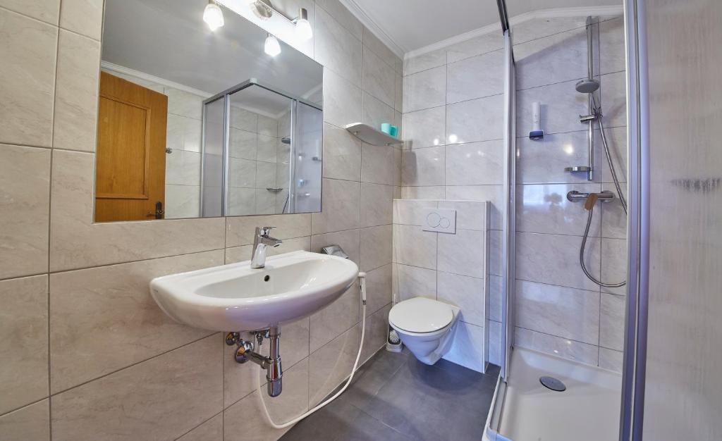 Koupelna v ubytování Appartements Christine