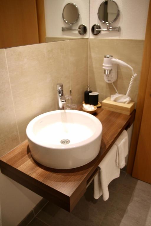 Koupelna v ubytování Boutique Hotel Alpenhof