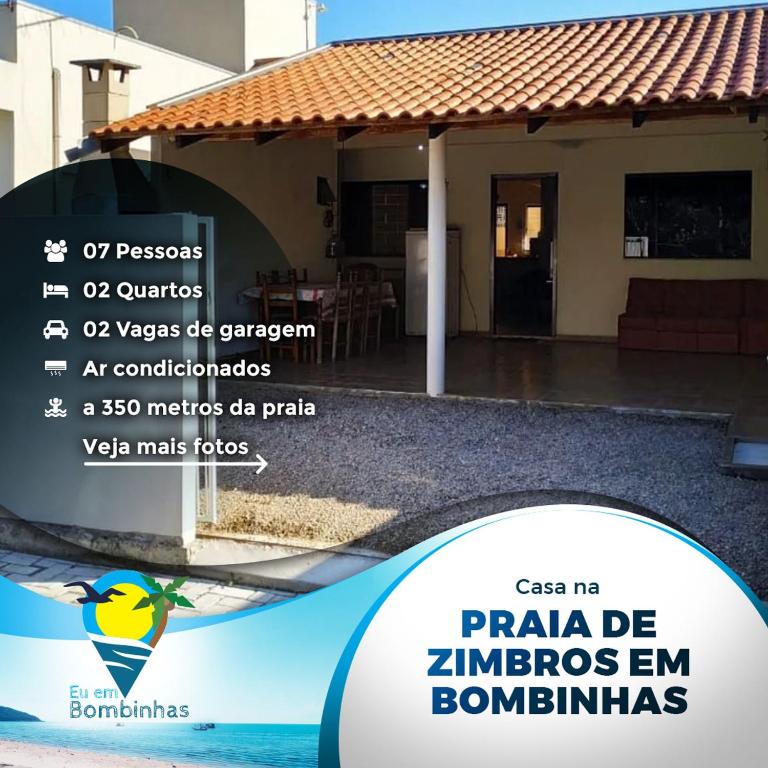  Casa em Bombinhas Praia de Zimbros para 7 pessoas
