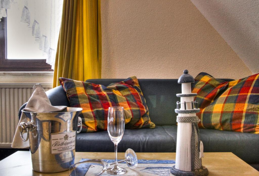 Posezení v ubytování Hotel & Restaurant Am Wasser