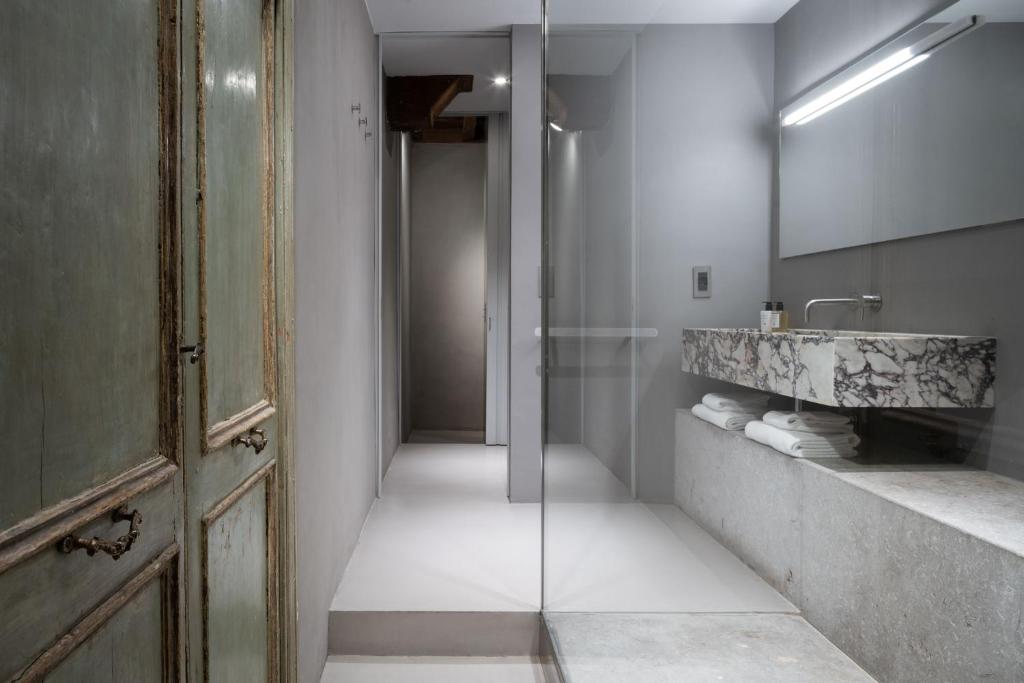 Koupelna v ubytování Hotel dei Barbieri