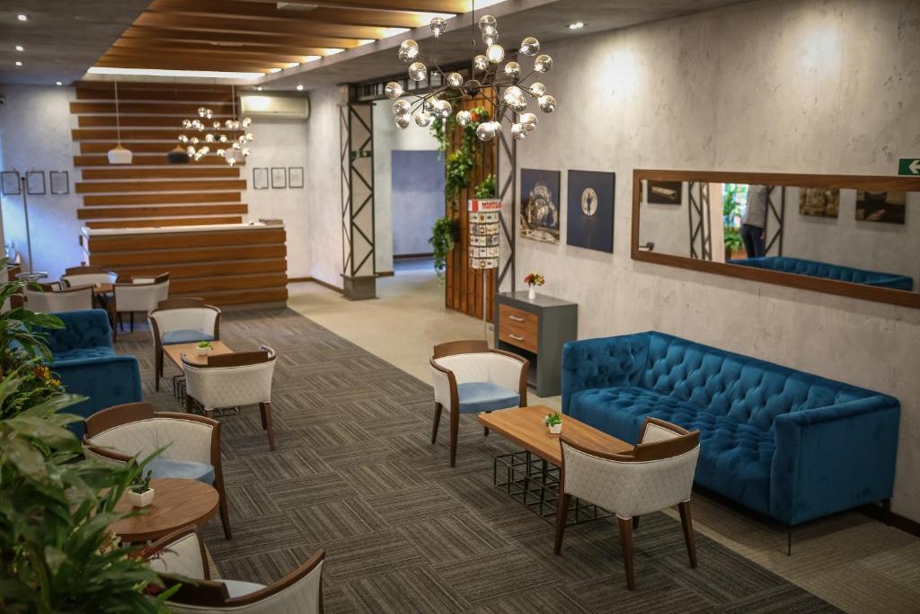 Posezení v ubytování Hotel Garni VIZURA Sport