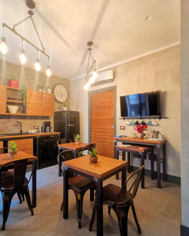 Kuchyň nebo kuchyňský kout v ubytování casajammone naples b&b