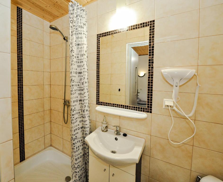 Kúpeľňa v ubytovaní Święty Spokój Bieszczady 782-047-324