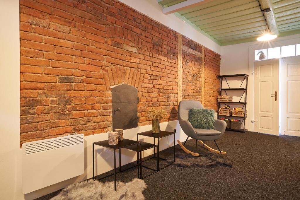 Posezení v ubytování Apartmány CHALLUPA