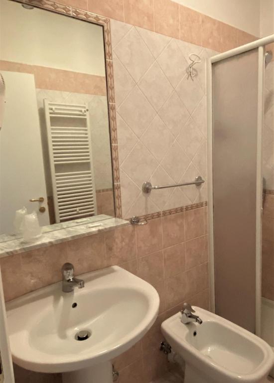 Koupelna v ubytování Hotel Lo Scudiero