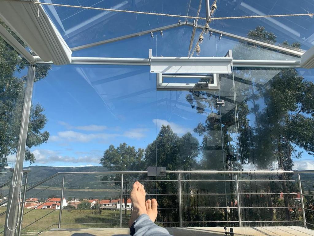 Nespecifikovaný výhled na hory nebo výhled na hory při pohledu z luxury tent