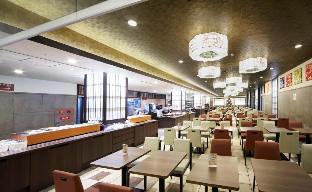 Restaurace v ubytování Hot Spring Osaka Hinode Hotel Nipponbashi