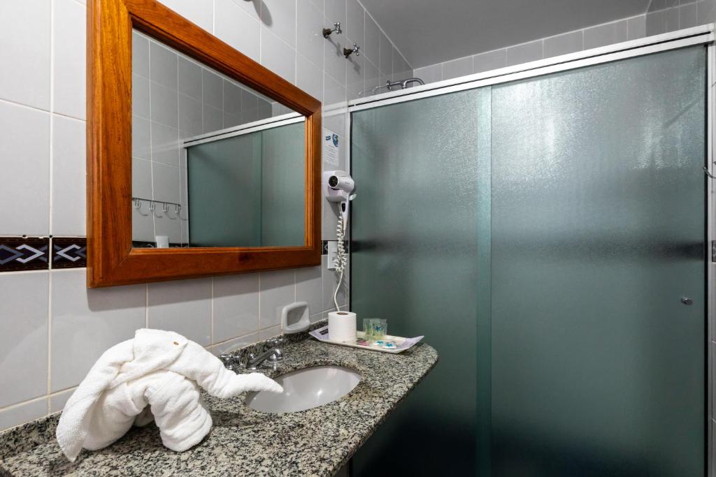 Koupelna v ubytování Canzi Cataratas Hotel