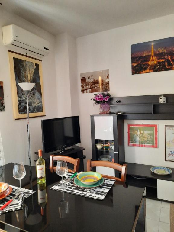 TV a/nebo společenská místnost v ubytování La casa di Carmen