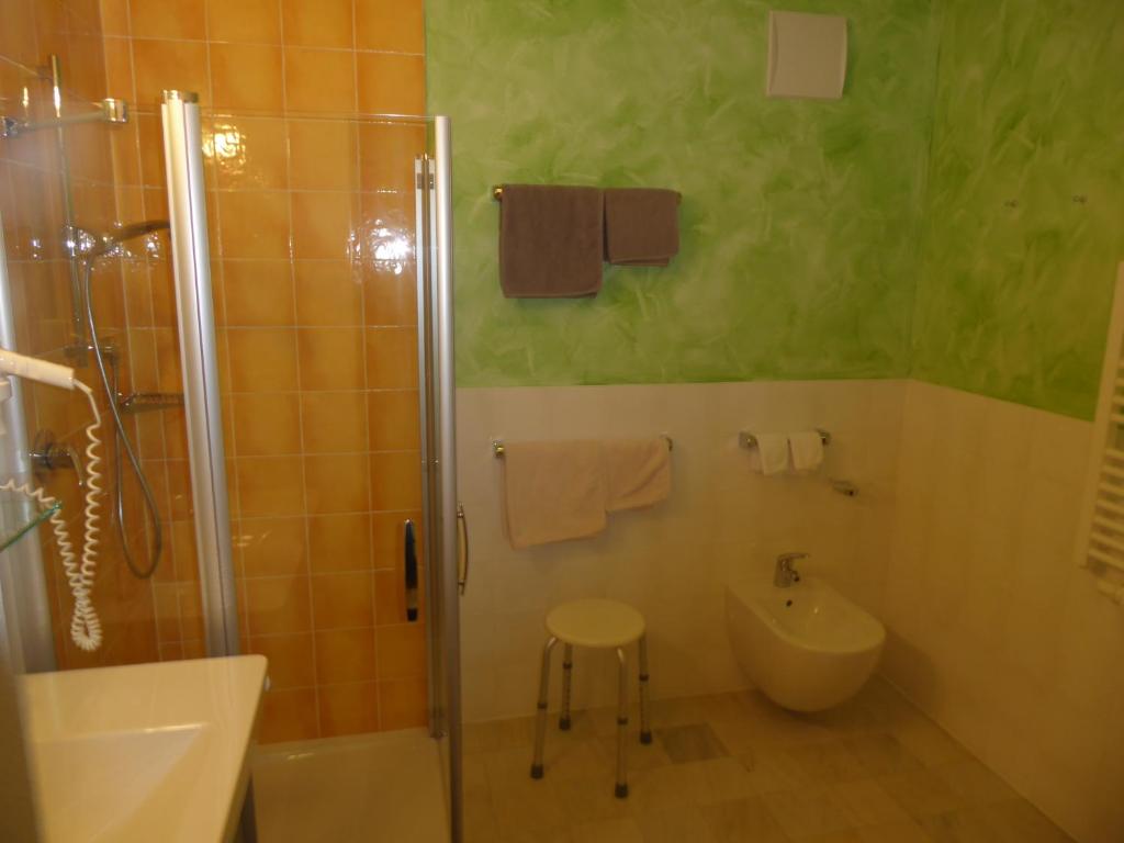 Koupelna v ubytování Sporthotel Rasen