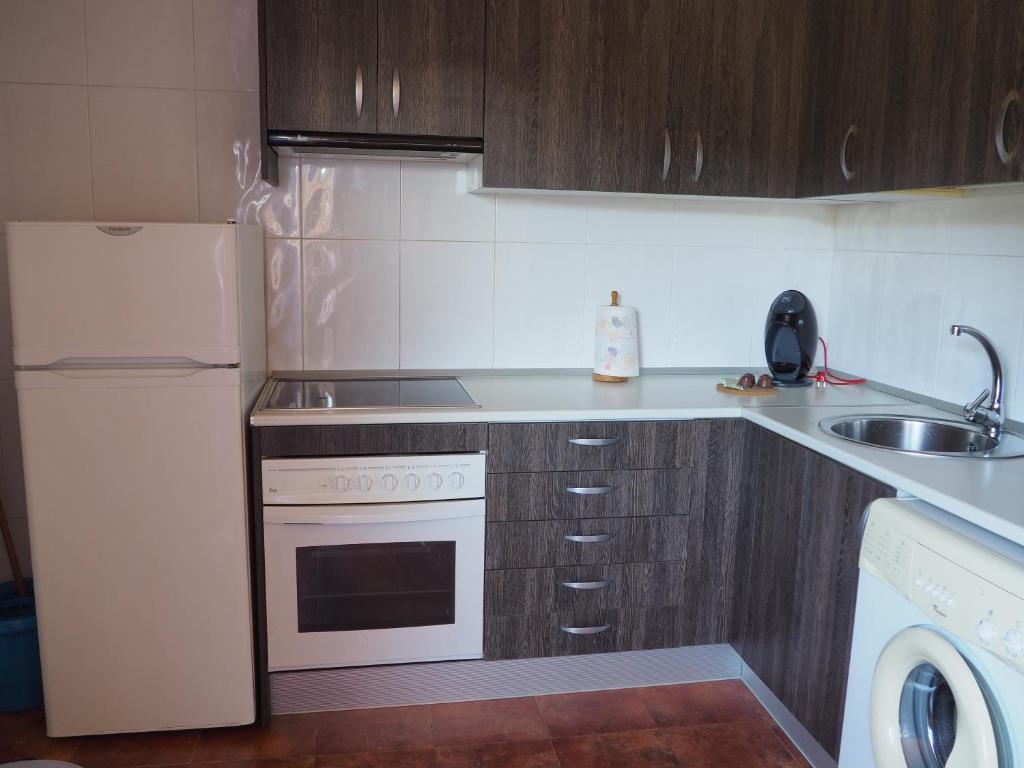 Kuchyň nebo kuchyňský kout v ubytování Apartamento Partara