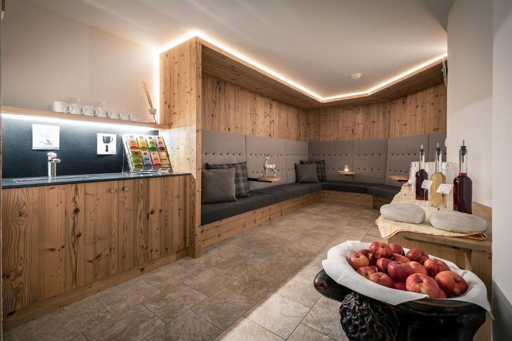 Kuchyň nebo kuchyňský kout v ubytování Hotel Edelweiss