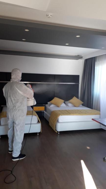 Postel nebo postele na pokoji v ubytování Oyster Boutique Hotel