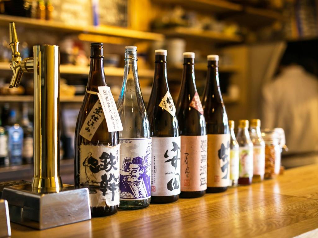 Nápoje v ubytování Bacchus Kofu Guesthouse