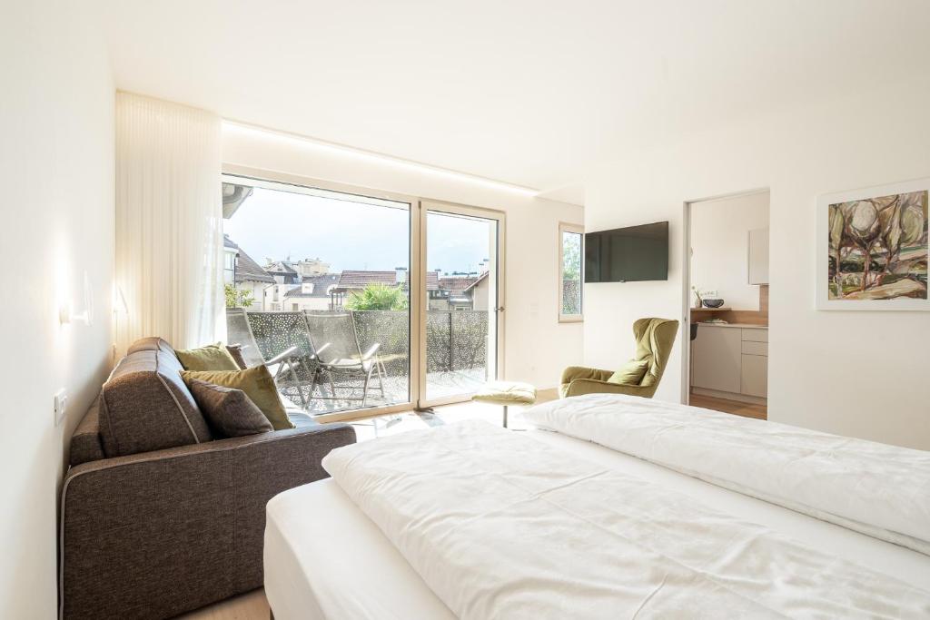 Postel nebo postele na pokoji v ubytování Hotel Gartenresidence Zea Curtis