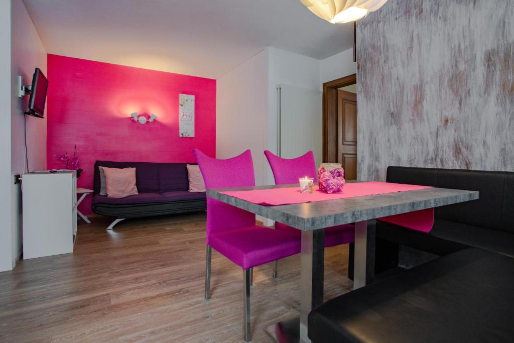 Posezení v ubytování Apart Solaria - Wohnungen in Au-Schoppernau