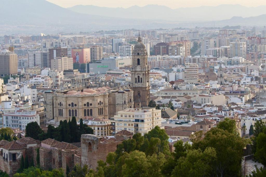 Widok na miasto Malaga z tego apartamentu