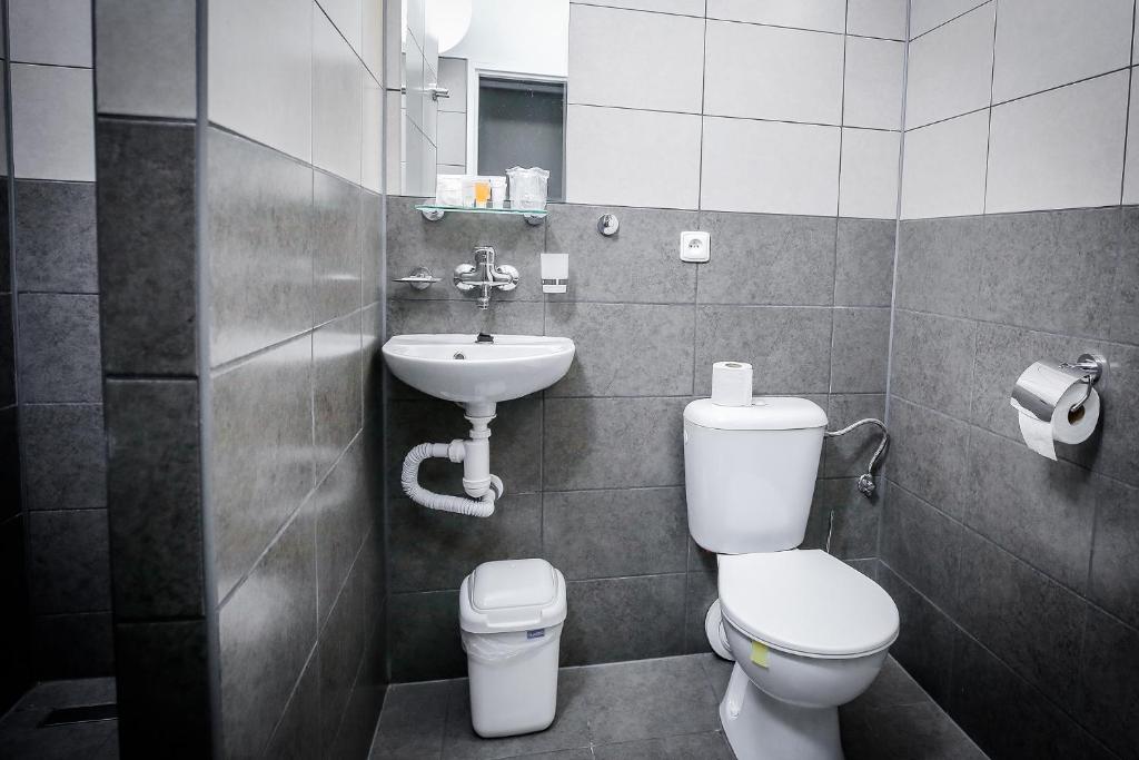 Koupelna v ubytování Hotel Gong