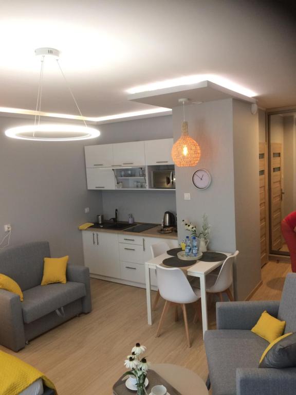 Kuchyňa alebo kuchynka v ubytovaní Apartament Nowa Motława & SPA