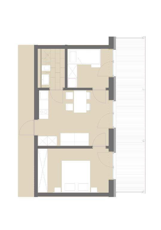 Půdorys ubytování Appartementhaus Karawankenhof