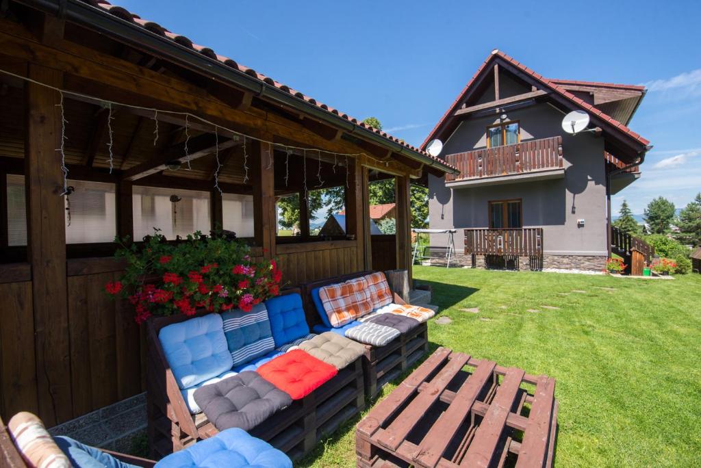 Zahrada ubytování Apartmány Lipka