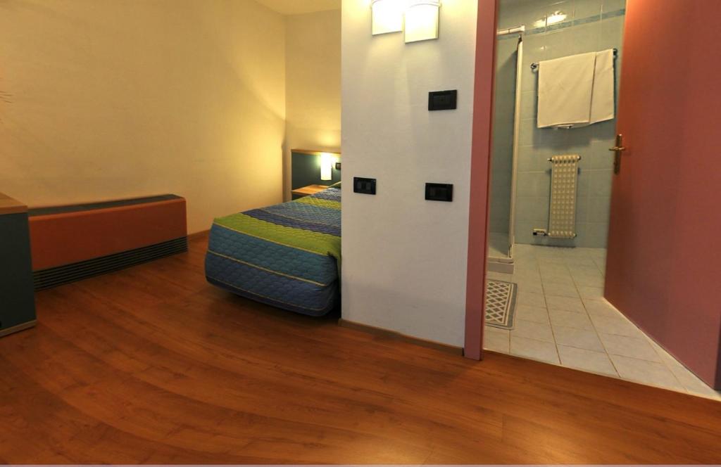 Koupelna v ubytování Hotel Vela