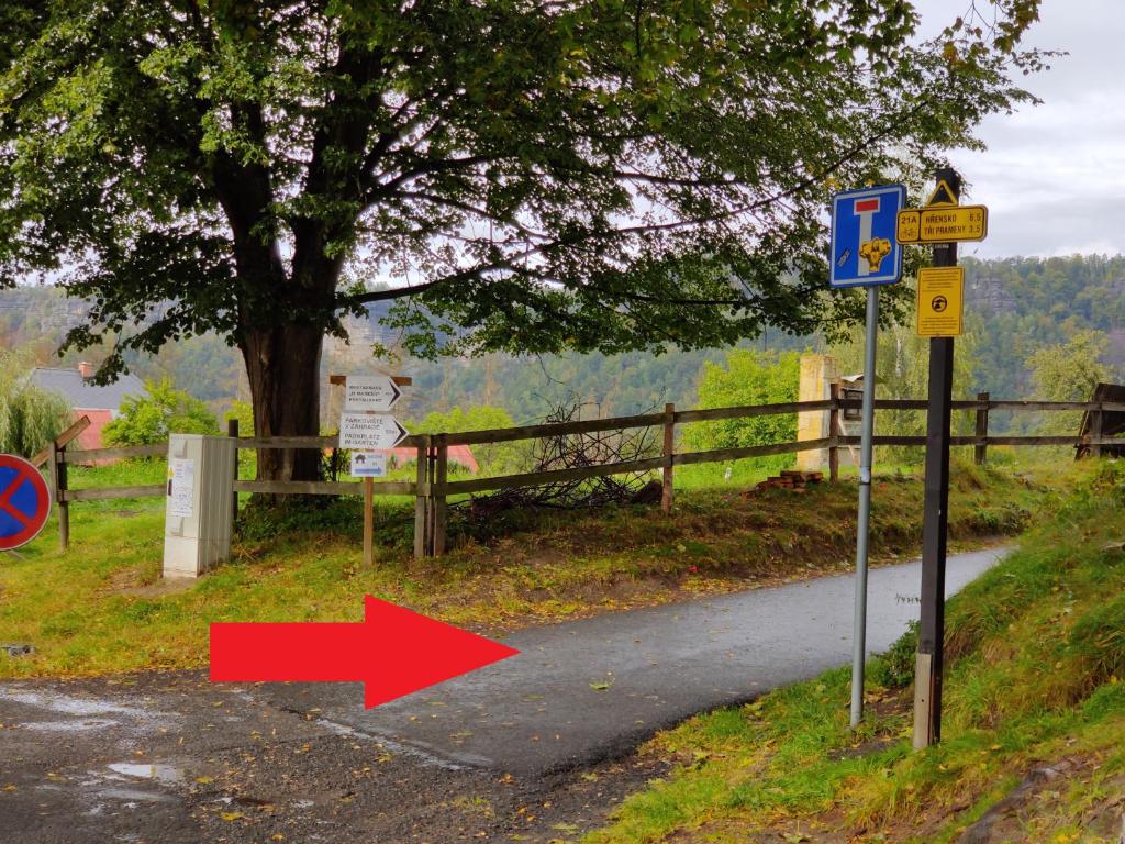 Příroda nedaleko ubytování v soukromí