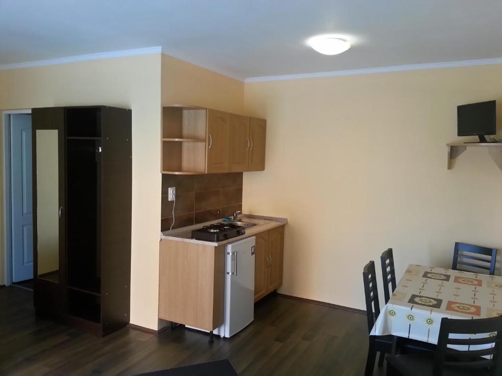 Kuchyň nebo kuchyňský kout v ubytování Casa Flamingo