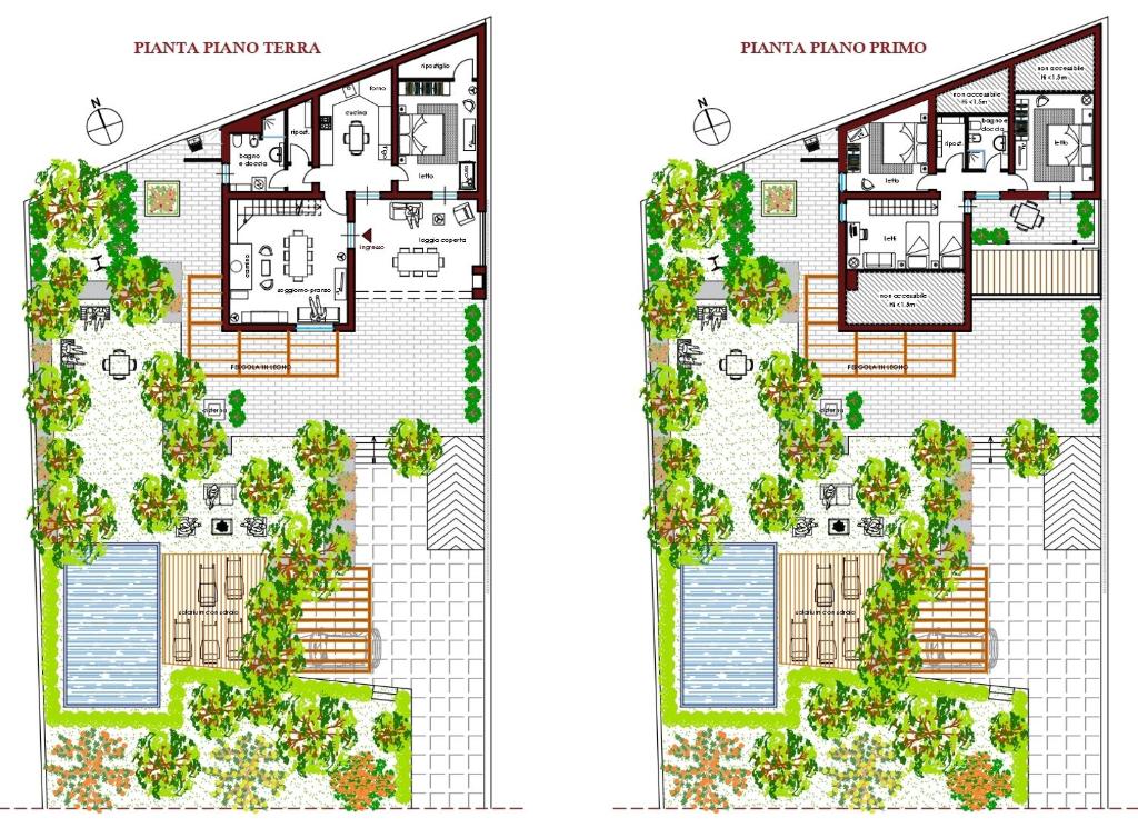Plán poschodí v ubytovaní CASALE "GAIA"- Relax nel VERDE con Piscina Privata Esclusiva