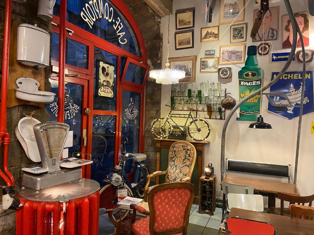 Posezení v ubytování Hôtel Le Boulevardier