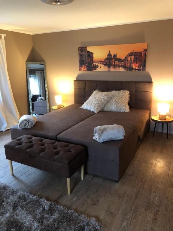Postel nebo postele na pokoji v ubytování Pension Ba-Bett's