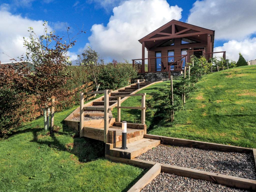 Zahrada ubytování Craigard Chalet