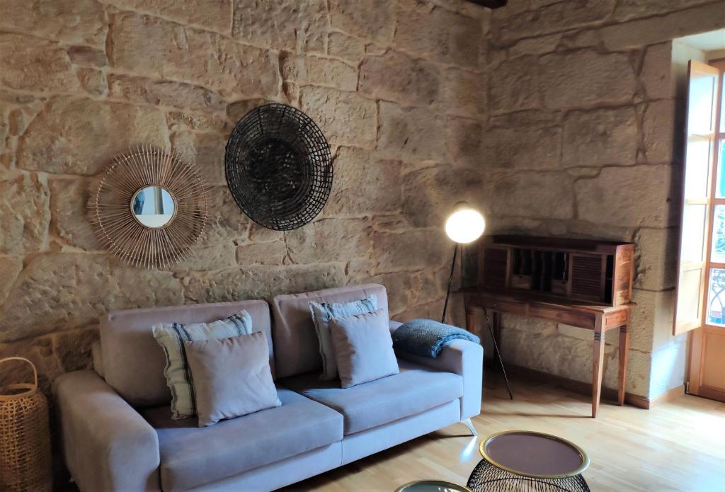 Posezení v ubytování Exclusivo apartamento en edificio histórico